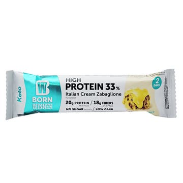 Born Winner Keto High Protein Italian Cream Zabaglione Bar 60g 