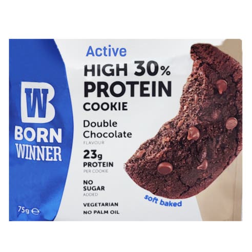 Born Winner Active High Protein Double Chocolate Cookie 75g 