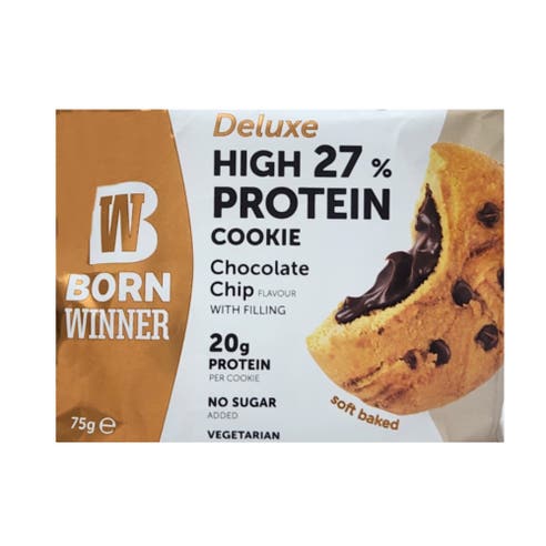 Born Winner Deluxe High Protein Chocolate Chip Cookie 75g 
