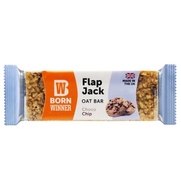 Born Winner Flap Jack Choco Chip Oat Bar 90g 
