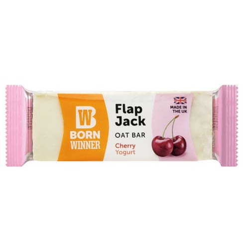 Born Winner Flap Jack Cherry Yogurt Oat Bar 100g 