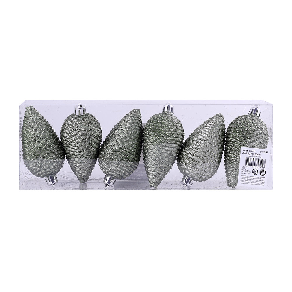 Fashion Colour Shatterproof Pinecone Decoration back image