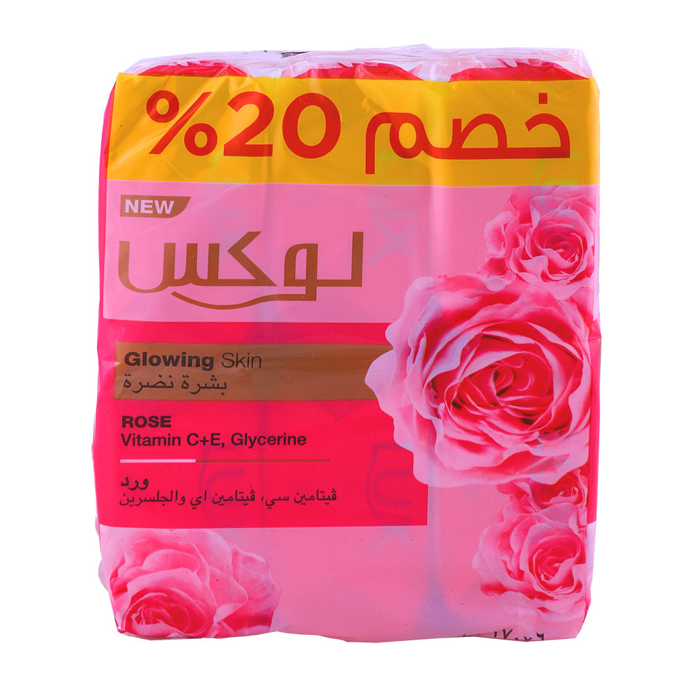 Lux Glowing Skin Rose Soap Bar 6x170g [Special Offer] back image