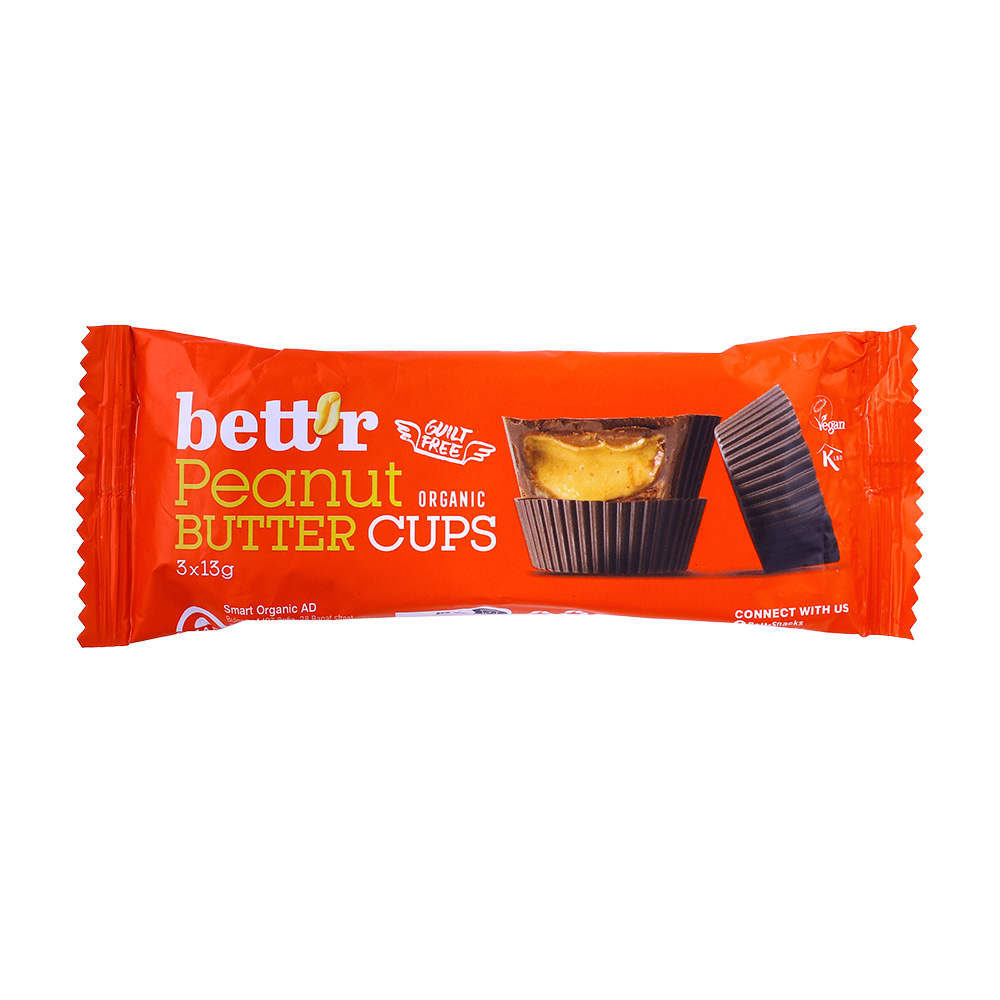 Better Organic Peanut Butter Cups 39g