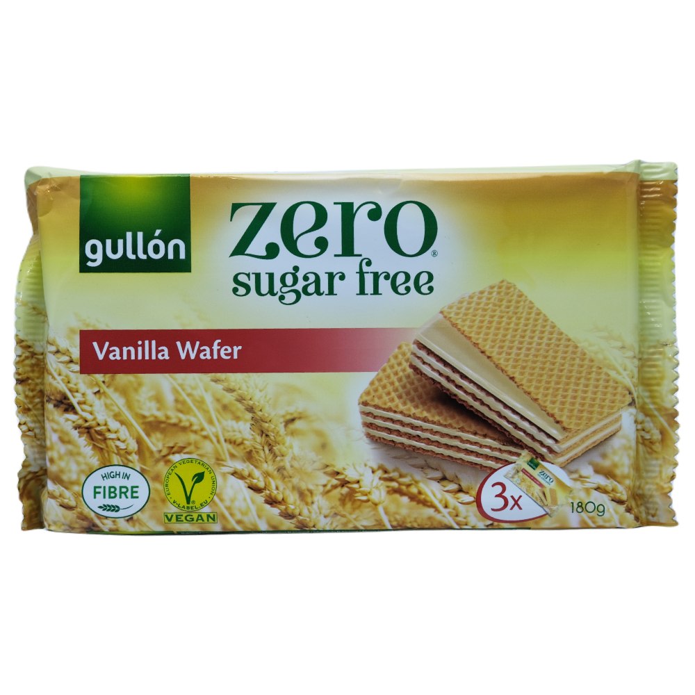 Gullon Zero Sugar Wafers Vanilla 180g