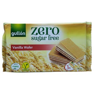Gullon Zero Sugar Wafers Vanilla 180g 