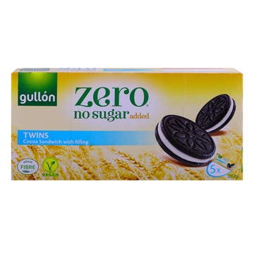 Gullon Zero Sugar Twins Cocoa Sandwich Filling 210g 