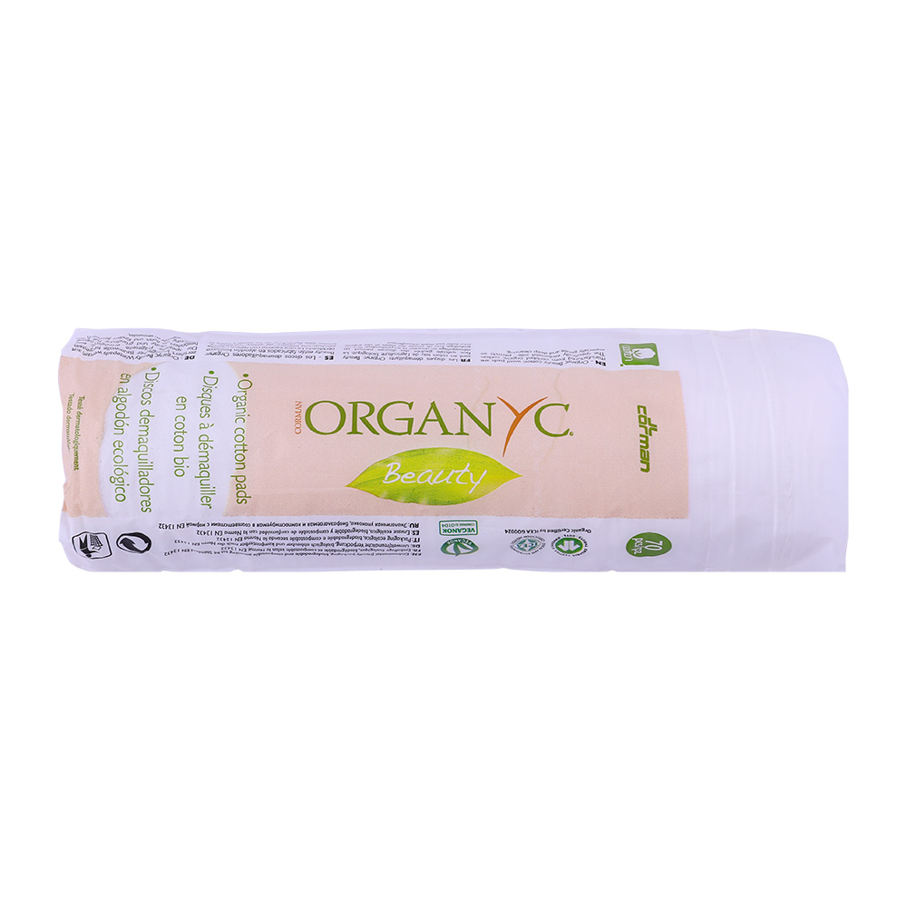 Organyc Beauty Makeup Remover Organic Cotton Pads 