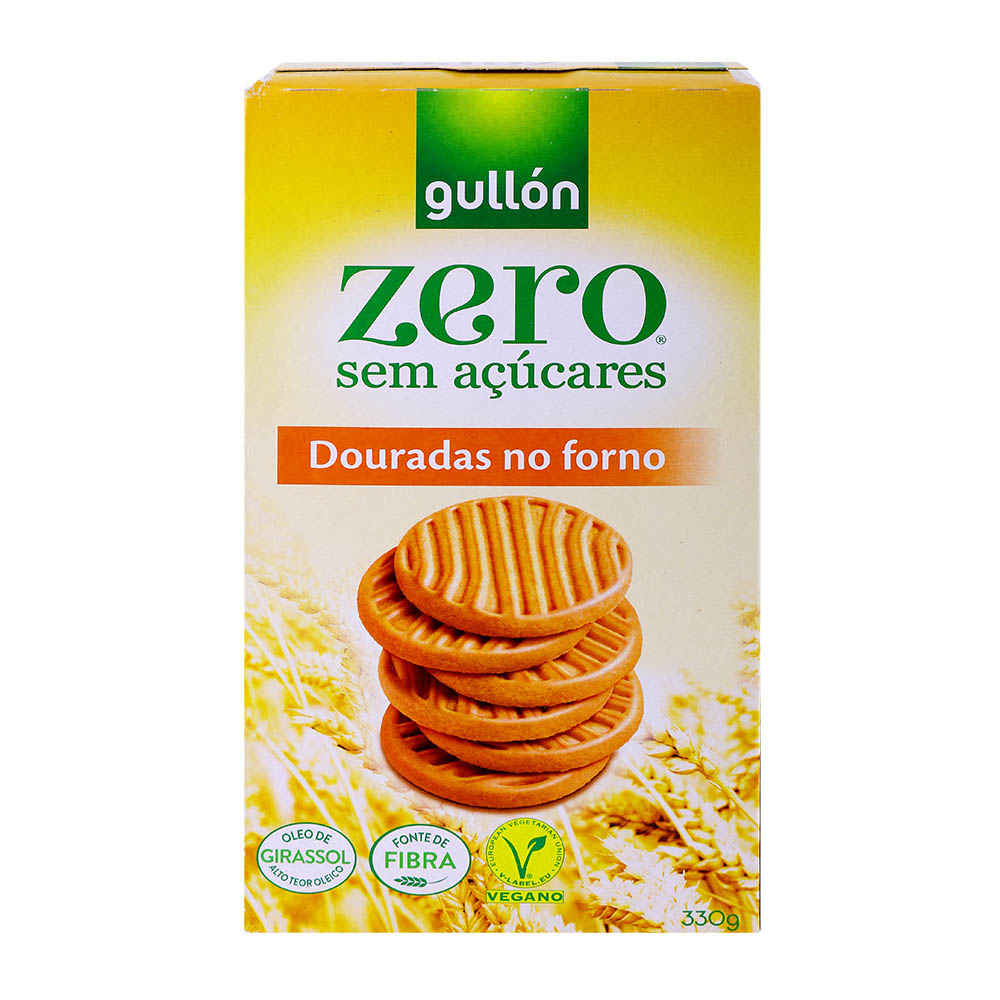 Gullon Zero Suar Shortbread Biscuits 330g back image