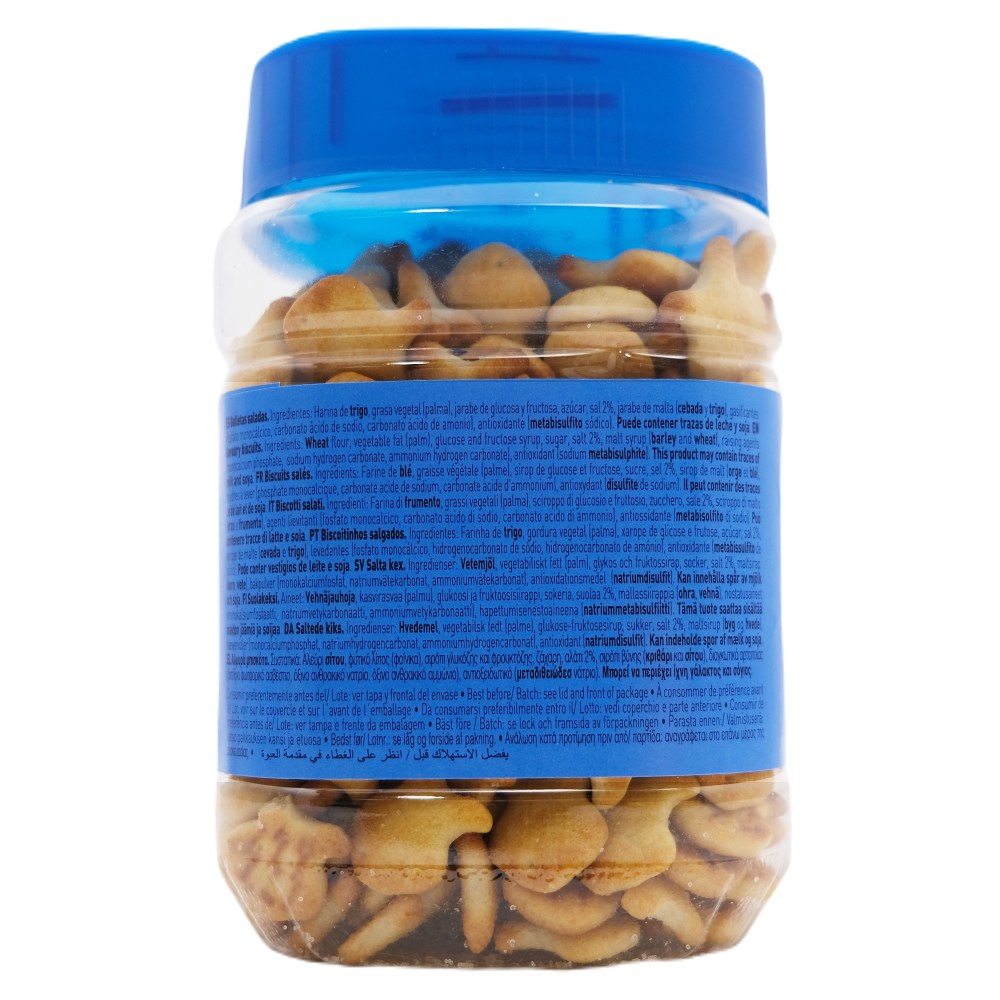 Gullon Mini Bites Fish 250g back image