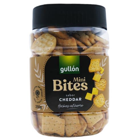 Gullon Mini Bites Cheddar 250g 