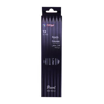 Tip Top Pencils With Eraser Crayons 12's 