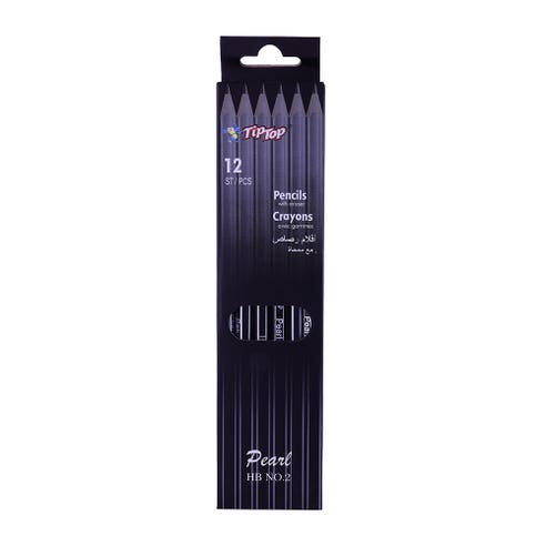Tip Top Pencils With Eraser Crayons 12's 