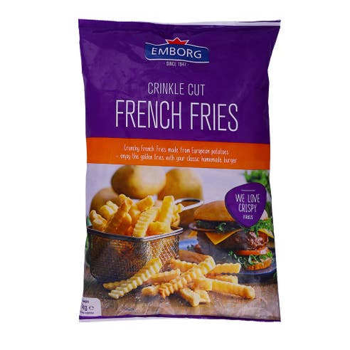 Emborg Crinkle Cut French Fries 1kg 