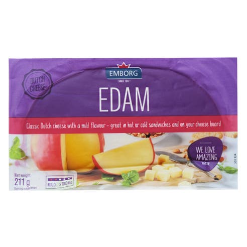 Emborg Edam Cheese 211g 
