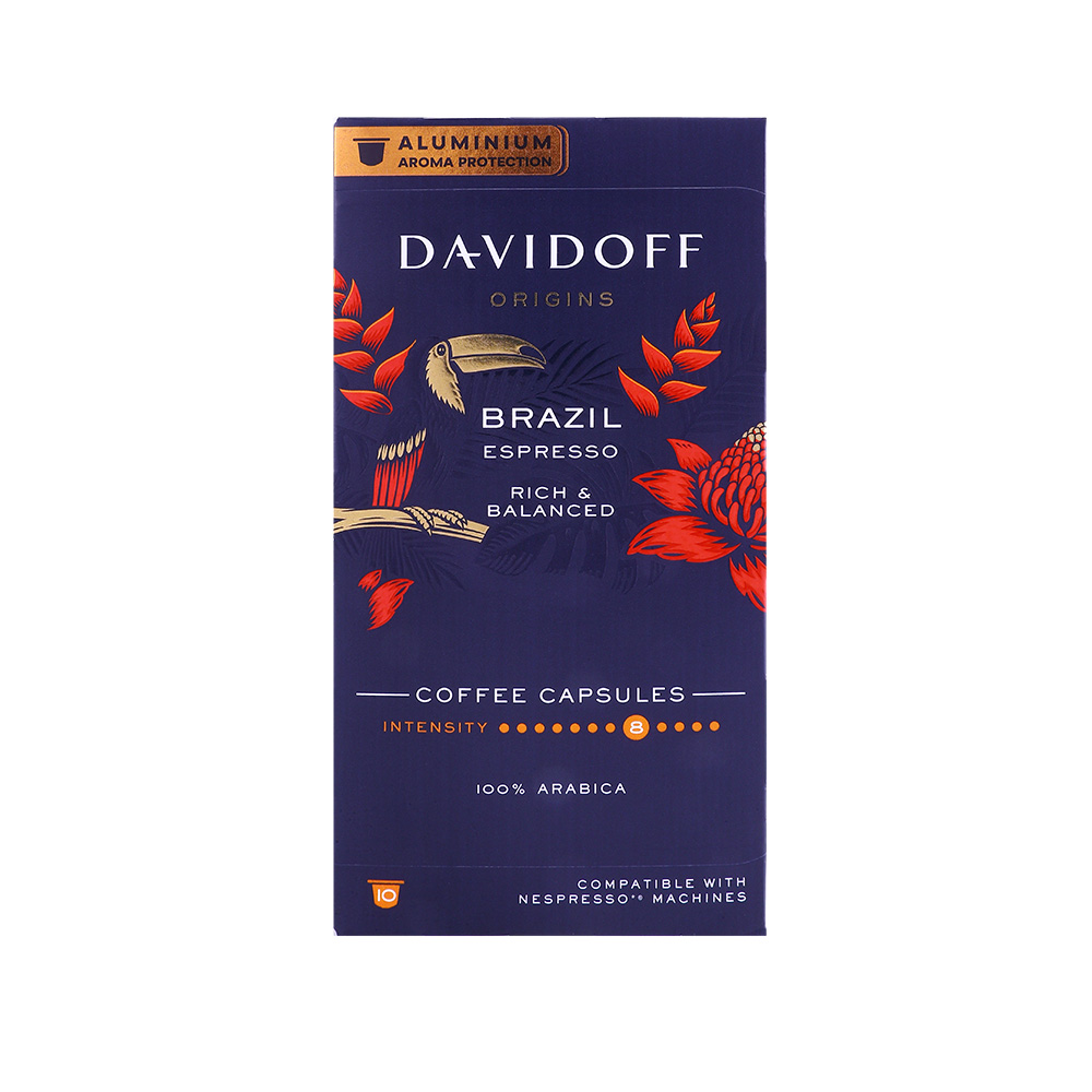 Davidoff Origins Brazil Espresso Coffee Capsules 55g