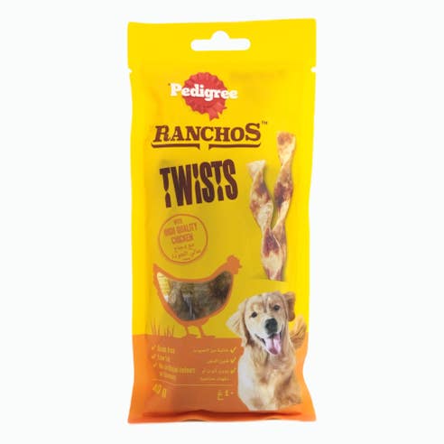 Pedigree Ranchos Twist Dog Treats 40g 