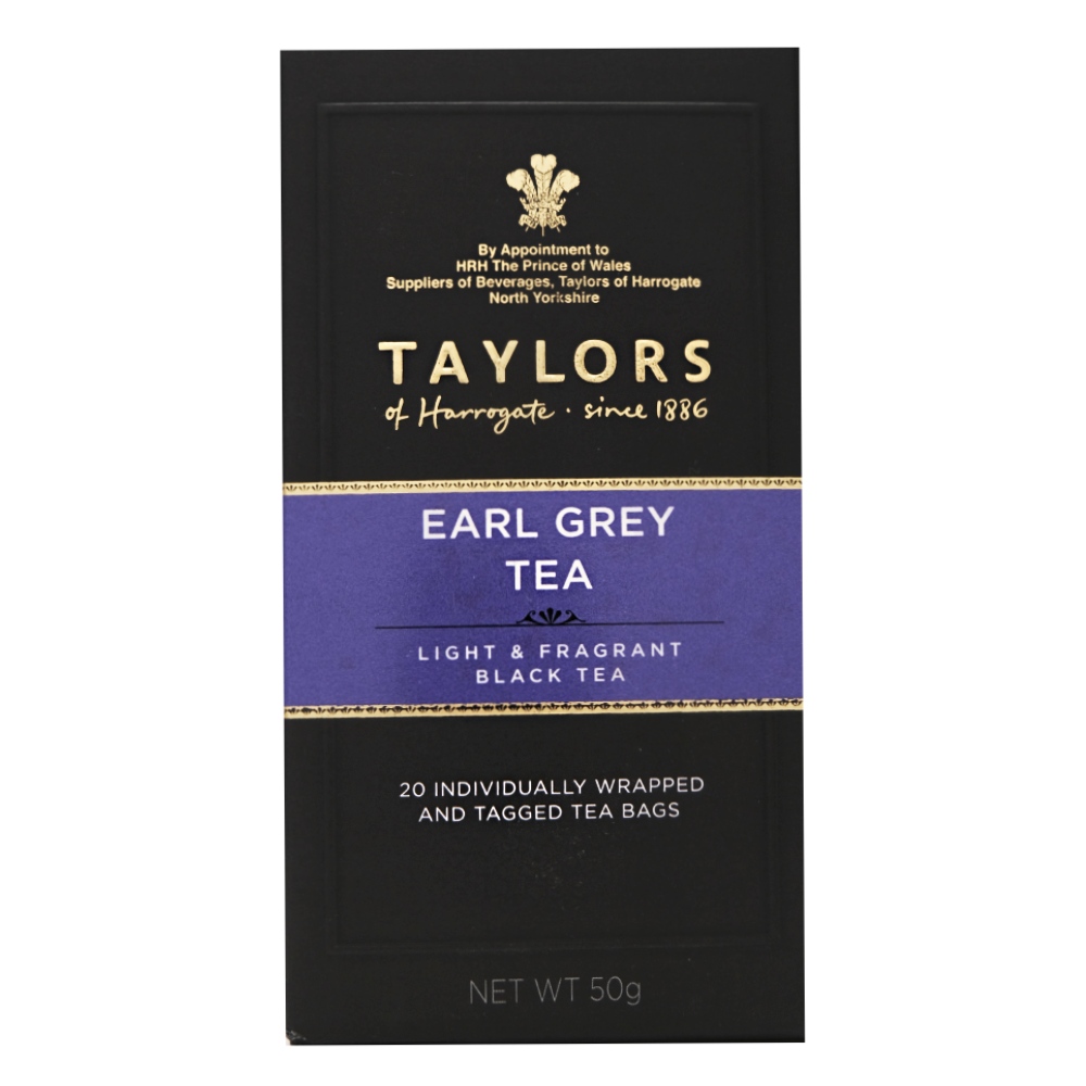 Taylors Earl Grey Tea Bags 50g