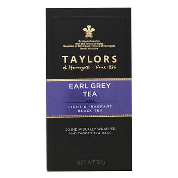 Taylors Earl Grey Tea Bags 50g 