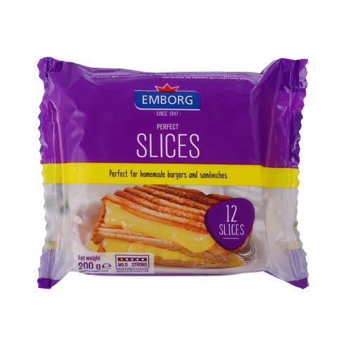 Emborg Perfect Slices For Burger and Sandwiches 200g 