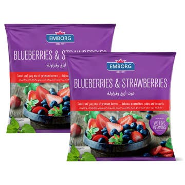 Emborg Blueberries & Strawberries 2x400g [Special Offer]