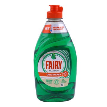 Fairy Platinum Quickwash Dishwashing Liquid 383ml 