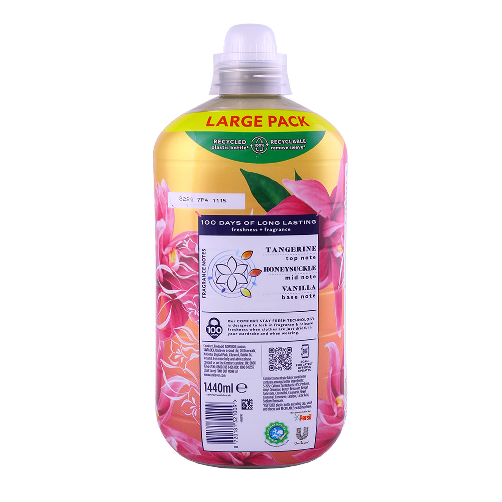 Comfort Creations Honeysuckle & Sandalwood Fabric Conditioner 1440ml back image