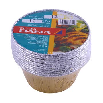 Dana Round Aluminium Foil Containers 12's 