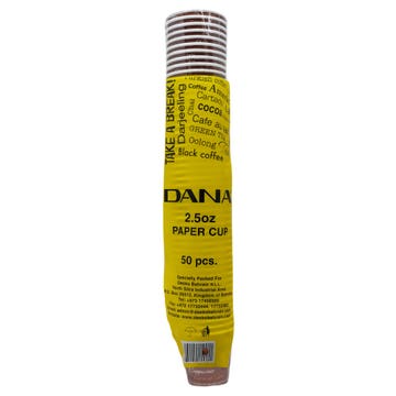 Dana Paper Hot Cup 2.5oz [50 Pieces] 