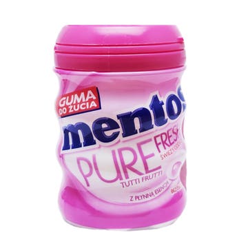 Mentos Pure Fresh Tutti Frutti Chewing Gum 60g 