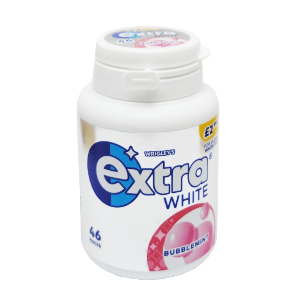 Wrigley's Extra White Bubblemint Sugar Free 64g