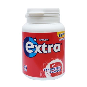 Wrigley's Extra Strawberry Sugar Free 64g 