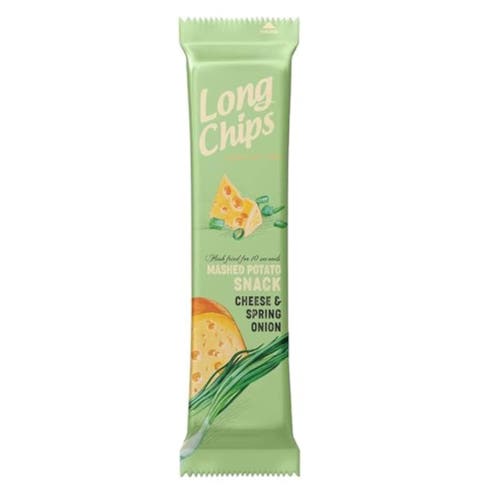 Long Chips Mashed Potato Cheese & Spring Onion Snack 75g 