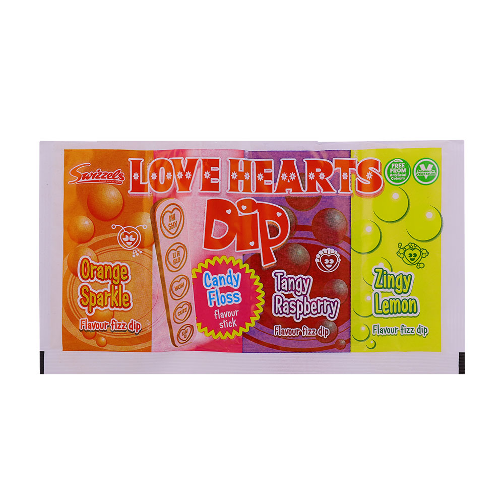 Swizzels Love Hearts Dip Candy 23g