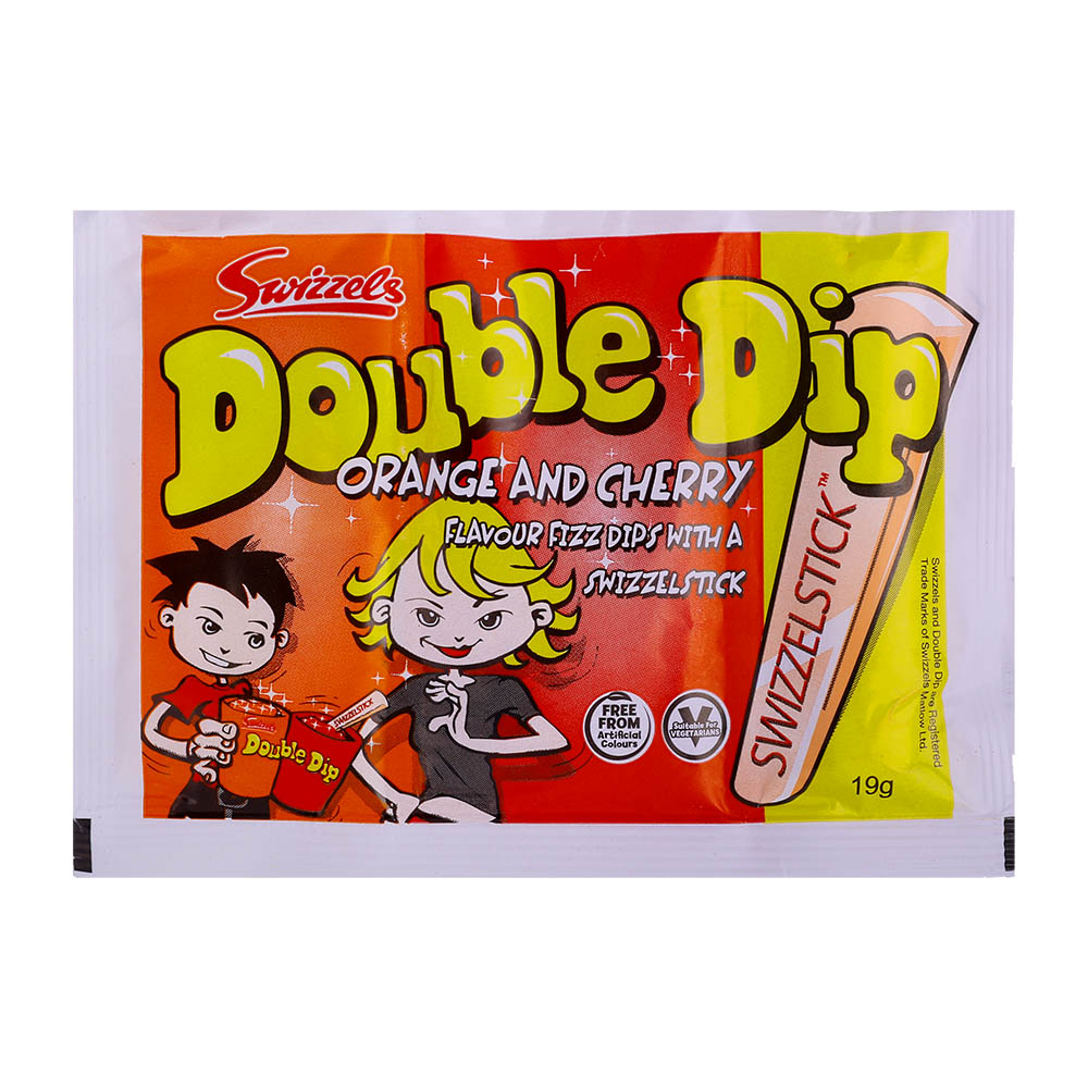 Swizzels Double Dip Orange And Cherry 19g 