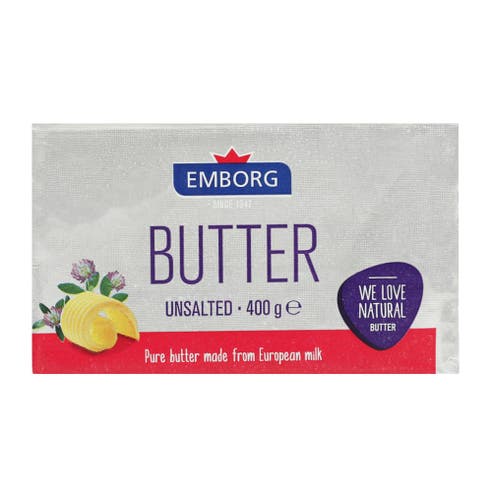 Emborg Butter Unsalted 400g 