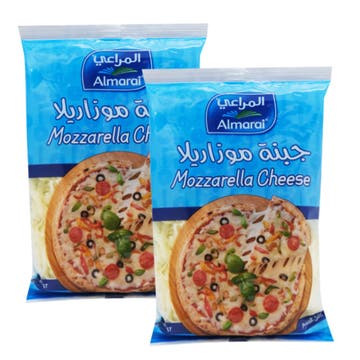Almarai Mozzarella Full Fat Shredded Cheese 2x180g [Special Offer] 