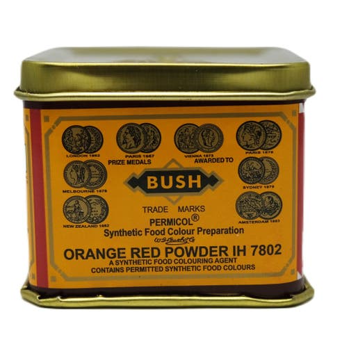 Bush Orange Red Food Colour 100g 