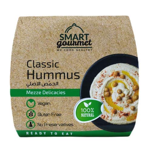Smart Gourmet Classic Hummus Plain Container 225g 