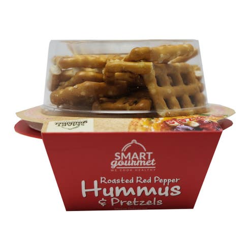 Smart Gourmet Roasted Red Pepper Hummus & Pretzels 140g 