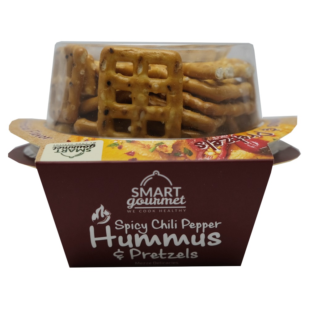 Smart Gourmet Spicy Chili Pepper Hummus & Pretzels 140g