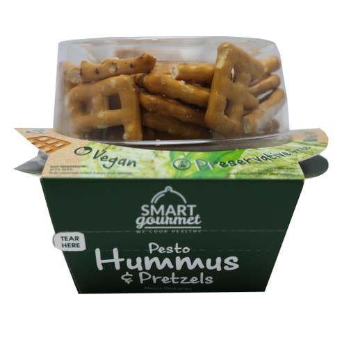 Smart Gourmet Pesto Hummus & Pretzels 140g 