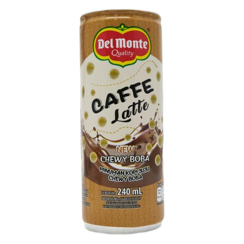 Delmonte Caffe Latte With Chewy Boba Drink 240ml 