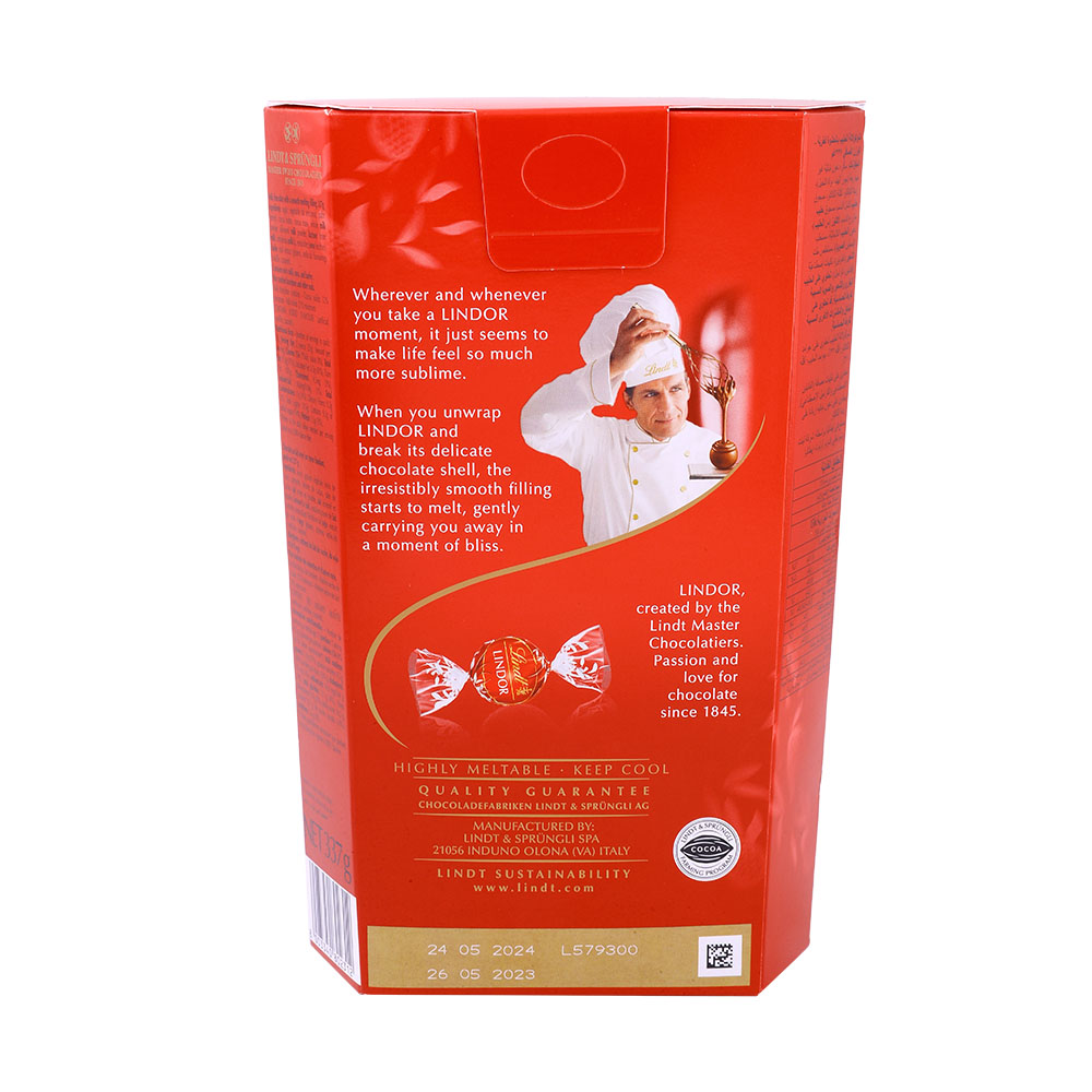 Lindt Lindor Milk Chocolate Truffles 337g back image