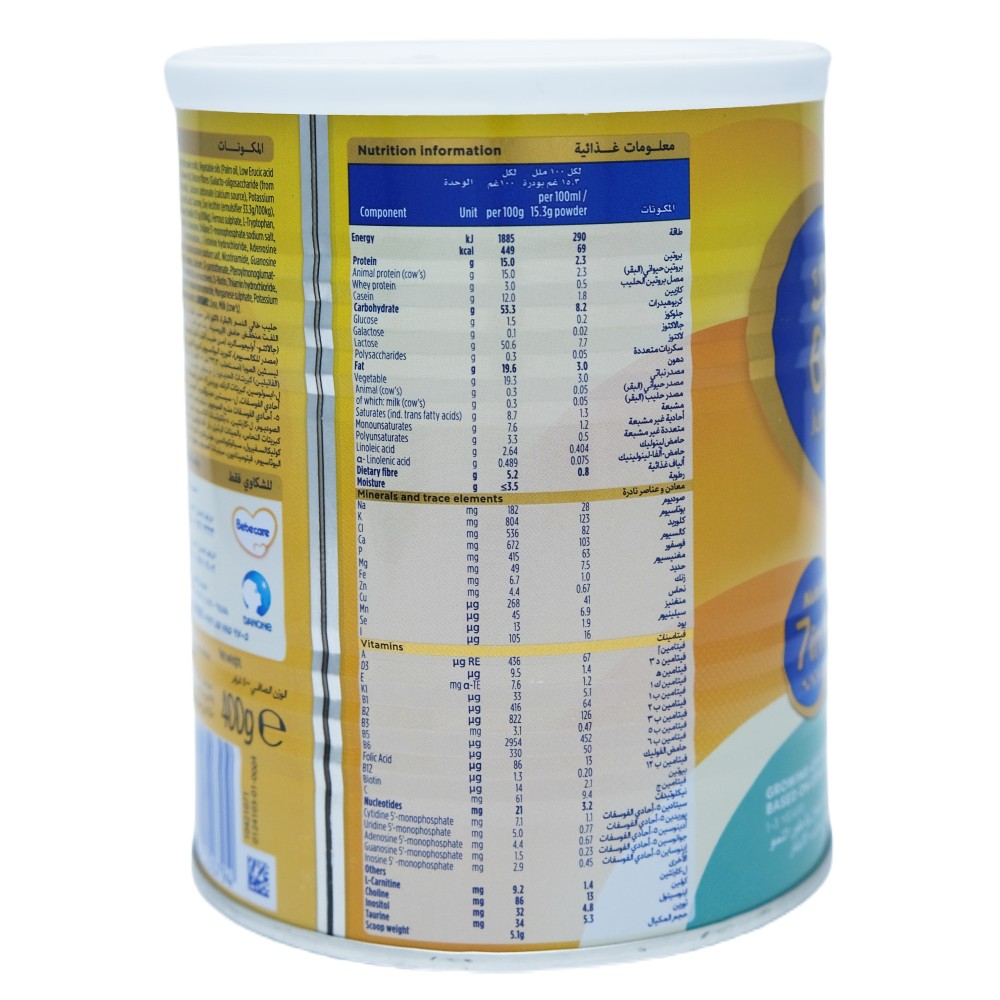 Bebelac Junior Baby Milk Powder [13 Years] 400g right side image