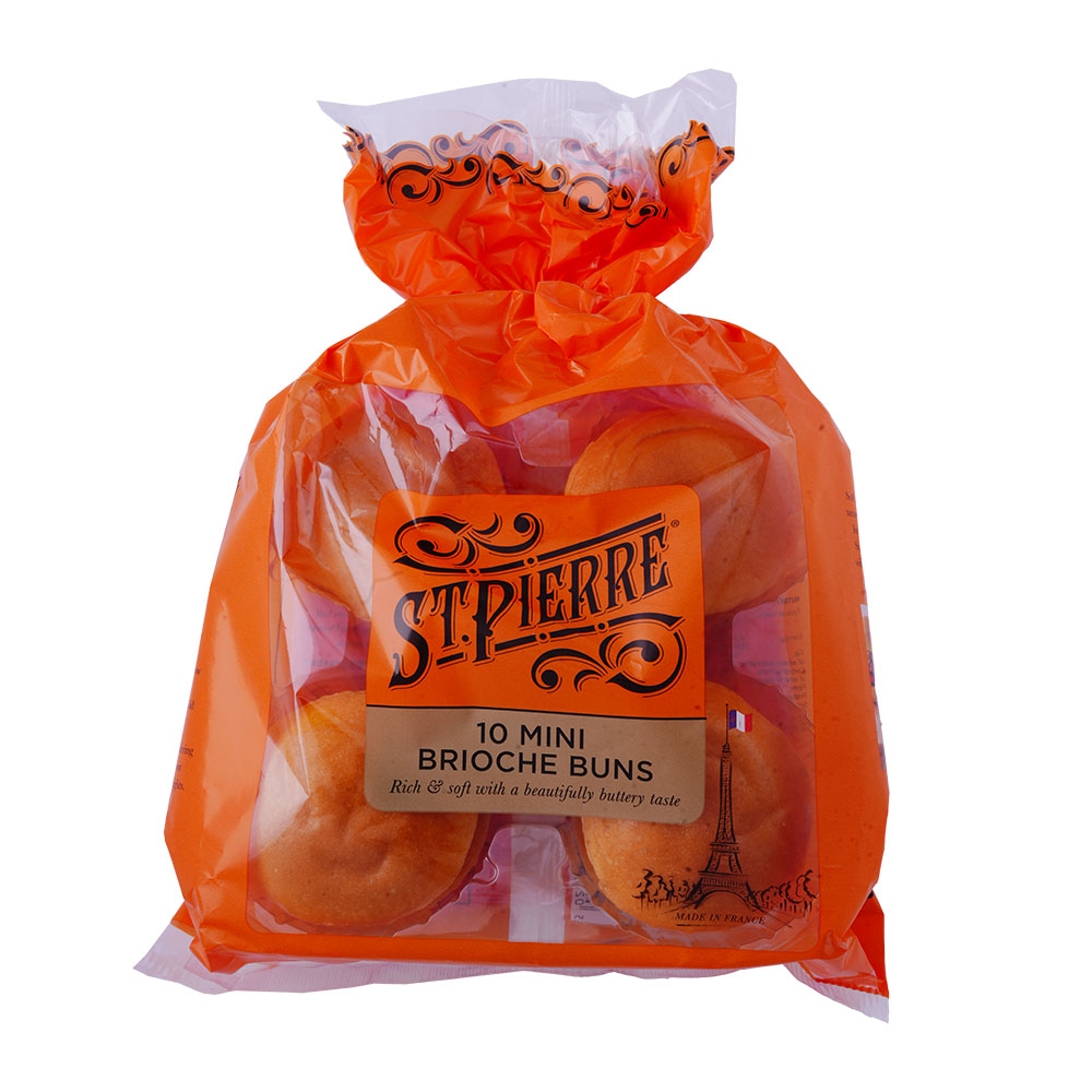 St Pierre Mini Brioche Buns 10 Pack 200g 