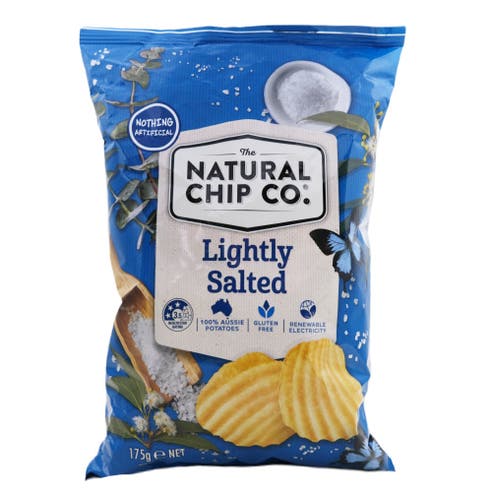 The Natural Chip Co Crinkle Lightly Salted Chips 175g 