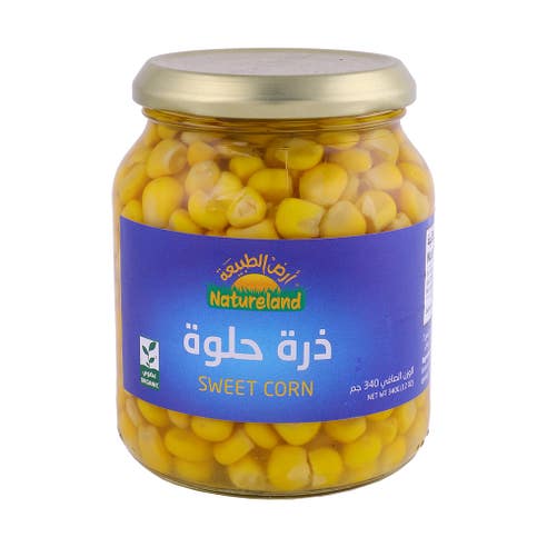 Natureland Sweet Corn 340g 