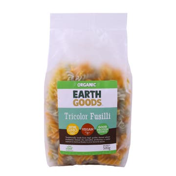 Earth Goods Organic Tricolor Fusilli 500g 