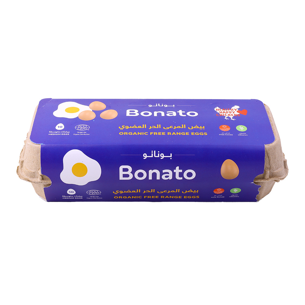 Bonato Organic Free Range Eggs M 10 Pcs back image